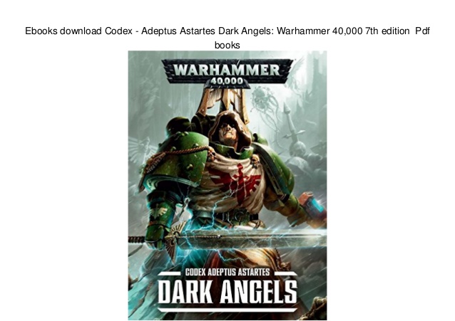 dark angels codex 8th edition pdf